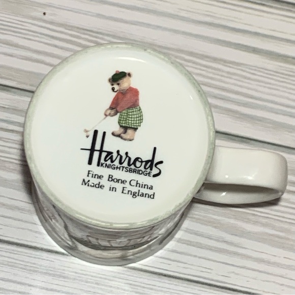 Harrods Bears Golfing Coffee Tea Mug Fine Bone China England - Picture 6 of 10